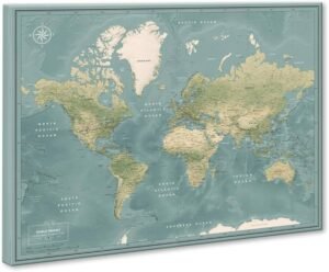 map your travels deluxe push pin world map amazon prime 