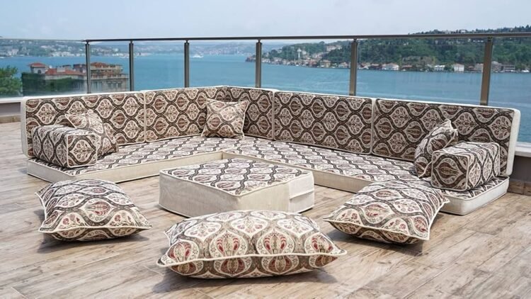 Traditional L-shaped Arabic sofas