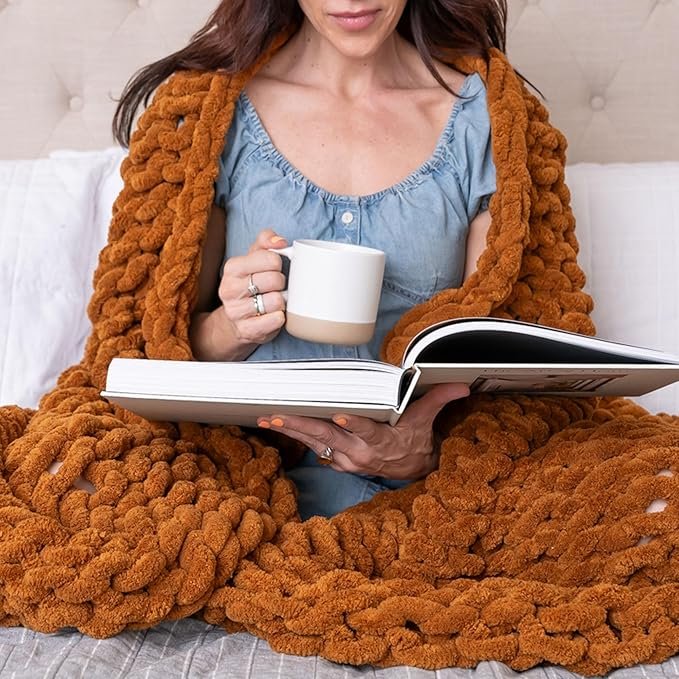 amélie home chunky knit blanket